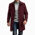 thumbnail image 5 of LONKITO Mens Peacoat Long Jackets Relaxed Fit Outerwear Coats with Pockets for Fall Winter Clothes, 5 of 7