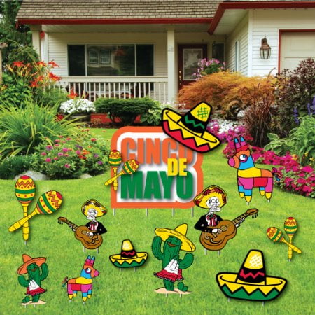 7 Pc Viva Mexico Flag Balloon Bouquet - Cinco De Mayo Party Decoration Set (Green, Red, White)