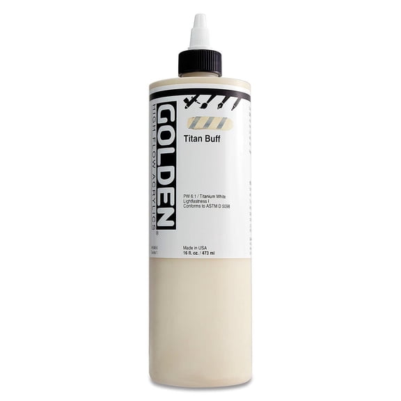 Golden High Flow Acrylic, 16 oz., Titan Buff