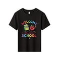 thumbnail image 3 of Boy's/Girls Back To School Theme Cotton Graphic Tees, Back To School Clothes Girls, Summer Tops With Fun School Characters, Gift For First Day of School, Cute, Playful, Kid-Friendly Kids Clothes Girl, 3 of 6