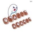 thumbnail image 1 of Colección de Halloween Parche de uñas postizas con acabado de uñas de larga duración 24 piezas Wmkox8yii  hjk4694, 1 of 1