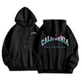 thumbnail image 3 of California Los Angeles Hoodies for Women 2025 Long Sleeve Y2K Hoodie with Pockets Hooded Sweatshirt Pullover Tops, 3 of 8