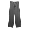 thumbnail image 5 of Yotami Womens Pants, Summer Drawstring Linen Pants Straight-Leg Plus Size Pants Casual Loose Pants with Pocket, W38" L45", 5 of 5