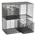 thumbnail image 3 of Safco 2172BL Onyx 28.5 in. x 14.5 in. x 28.5 in. Mesh Cube Shelf - Black, 3 of 4