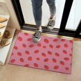 thumbnail image 2 of Red Strawberry Plants Fruit Pink Pattern Door Rugs,Washable Non Slip Door Mats Indoor,Decorative Door Mats,Entry Mat Indoor for Entrance,Bedroom,Kitchen,Bathroom,16"x24", 2 of 6