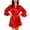Red, variant on Women's Satin Robe Short Ruffle Hem Silky Pajamas Lightweight Long Sleeve Kimono Brides Bathrobes Sleepwear