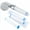 Clear Silver, variant on Rupoun Negative Ion High Pressure Handheld Shower Head with 3 Replacement PP Cotton Filters, Water Saving 8.27 inches / 21 cm Massage Sprinkler for Bathroom Spa Experience