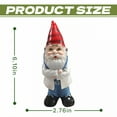 thumbnail image 3 of ICERUN 2Pcs Garden Gnomes,Resin Gnome Elf Garden Statues,Lawn Corner Dwarf Gnomes Decorations for Yard,Style6, 3 of 7