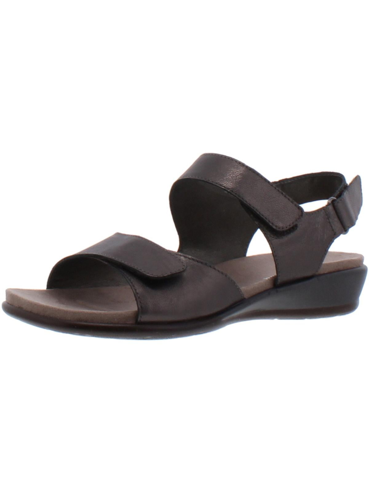 Easy Spirit Womens Hartwell Leather Wedge Sandals