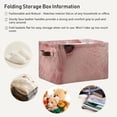 thumbnail image 6 of Pink Cute Bear Storage Bins Baskets With Handles Storage Box Clothes Organizer Organization Toys, 6 of 7