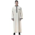 thumbnail image 1 of Muslim Mens Islamic Saudi Long Robe Thobe Kaftan Clothes Mens, 1 of 4