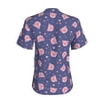 thumbnail image 3 of Uemuo Cute Pig Printed Women's Classic V-Neck T-Shirt - Soft, Breathable, Moisture-Wicking, Perfect for Casual, Office, Travel, and Everyday Wear-Small, 3 of 5