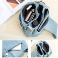 thumbnail image 2 of Casual Denim Bucket Shoulder Handbag Women Crossbody Bags Large Capacity Female Tote Vintage Canvas Purse Bag, 2 of 6
