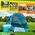 thumbnail image 4 of Wakeman Pop-up Beach Tent - Fits 2-3 People, Sun Shelter with UV Protection, Ventilation, Water and Wind Resistant, Camping Canopy, Blue, 4 of 5