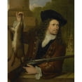 thumbnail image 2 of Ludolf Bakhuysen 12x14 Gold Ornate Wood Frame and Double Matted Museum Art Print Titled - Jan De Hooghe (1650-1731). Anna De Hooghe's Cousin, Dressed for Shooting (1700), 2 of 4