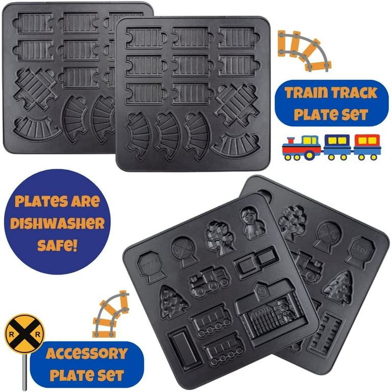 Train Set Waffle Maker - Build Waffle or Pancake Shaped Tracks