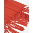 thumbnail image 5 of NevEND Winter Scarf for Men and Women Luxurious Classic Unisex Plain Plaid Wrap Red, 5 of 5