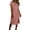 Pink dresses women, variant on Linen Dress Women Elegant Keyhole Neck Short Sleeve Dresses Summer Beach Sundresses Trendy Side Split Hem A Line Midi Dress Spring Pink XXL