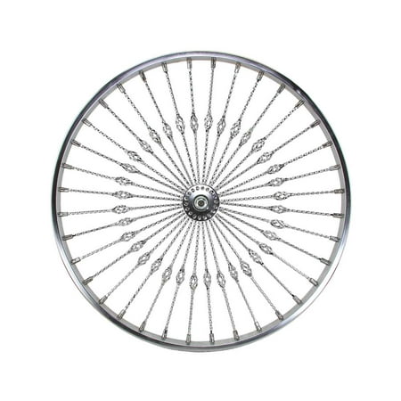 Bike 26 Steel Front Wheel Twisted Cage 36 Spoke 8gChrome 3/8 Axle Single Wall Chrome. bike part  bicycle parts. price history on PriceWatchPro