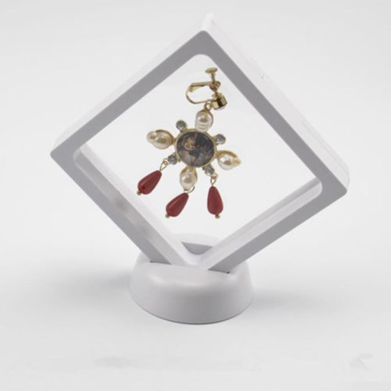 Details about   Transparent Floating Frame Shadow Box Jewelry Necklace Display Accessories 