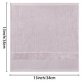 thumbnail image 7 of REGALWOVEN Striped Cotton Washcloths, Comfort 6 Pack Face Towels, Absorbent Towels for Hotel, Spa Light Purple 13' x 13', 7 of 7