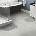 thumbnail image 2 of Garland Rug Traditional Washable Bath Rug Set, 2 Piece Set (17"x24" Bath Rug, & 21"x34" Bath Rug) Platinum Gray, 2 of 8