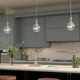 thumbnail image 5 of Evelyn&Zoe Verona 7" Wide Pendant with Glass Shade in Brushed Nickel/Seeded, 5 of 9