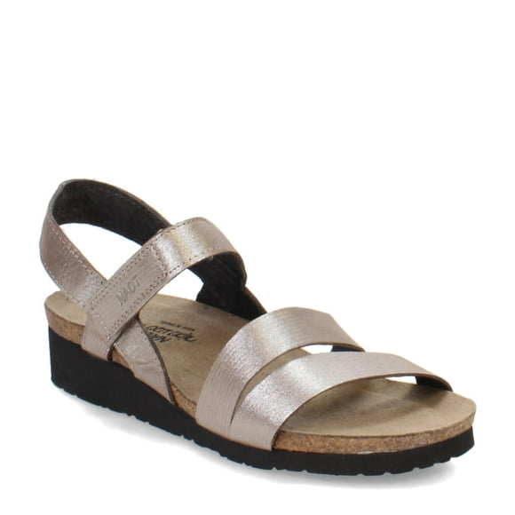 Sandalias NAOT Kayla de piel con hilos plateados 38-39EU para mujer