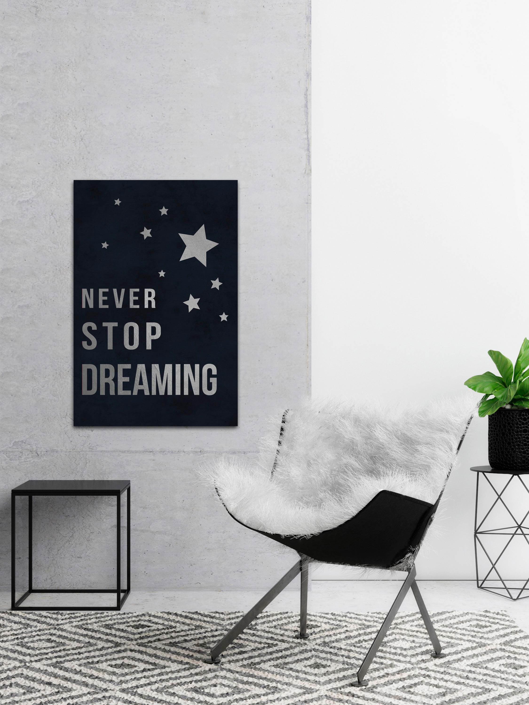 Never Stop Dreaming II Painting Print on Wrapped Canvas