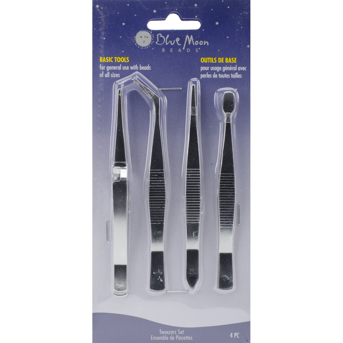 Blue Moon Beads Jewelry Tweezers, 4/pkg