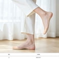 thumbnail image 5 of Women 2 Pairs Sling Liner Socks Low Cut No Show Half Socks Slingback Invisible Non Slip Heel Liner Toe Topper Sock for Heels Flats Pumps Shoes Comfortable Breathable Footwear, Beige, 5 of 9