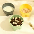thumbnail image 4 of Tnobhg 450ml Cat Food Bowl Macaroon Colour Stable Safe Elephant Leg Set Anti-Spill Neck Guard Multi-purpose Stomach Pressure-reducing Pet Bowl, 4 of 8