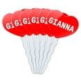thumbnail image 1 of Gianna Heart Love Cupcake Picks Toppers - Set of 6, 1 of 1