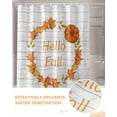 thumbnail image 6 of Thanksgiving Day Autumn Pumpkin Fall Wood Grain Shower Curtain Set ，Waterproof Fabric Shower Curtains Shower Curtains for Bathroom,Bathroom Decor 48"x72", 6 of 7