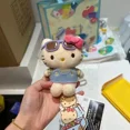 thumbnail image 2 of LLavero de Anime de dibujos animados para niños, Hellokittys de peluche de juguete, colgante de decoración de bolsa Kawaii, muñeco suave lindo, regalo para estudiantes, 2 of 5