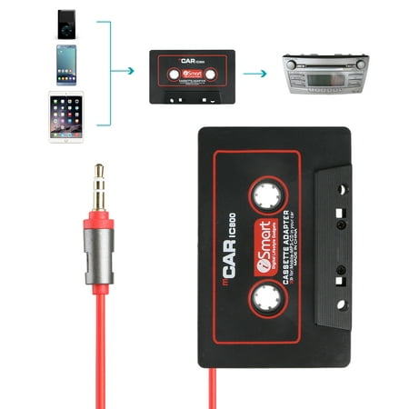 TSV Car Audio AUX Cassette Player Tape 3.5mm Adapter Aux Cable Cord For MP3