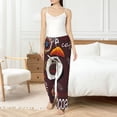 thumbnail image 6 of Lsque A Cup Of Black Coffee On A Saucer Print Women's Pajama Pants, Lounge Pant - Comfortable Home Wear,Elastic Waistband, Stylish Design-Small, 6 of 9