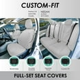 thumbnail image 2 of For Nissan Altima 2019-2023 FH Group Custom Fit Neoprene Car Seat Covers - Solid Gray Full Set, 2 of 8