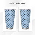 thumbnail image 3 of Bingfone french Bulldog Face for 20 Oz Stainless Steel Travel Mug Double Wall Water Coffee Cup for Home,Office, Outdoor Works Great for Ice Drinks and Hot Beverage-Straw Two-piece Set, 3 of 8