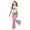 1-Light Pink119, variant on Wxolcjlv Girls Casual Outfits Heart Print Short Sleeve Tee and Flare Pants Set, Sizes 7-13