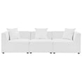 thumbnail image 1 of Modway Saybrook Sectionnel de Patio Extérieur 3 Pcs en Tissu Rembourré, Blanc, 1 of 11