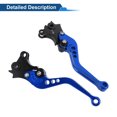 thumbnail image 5 of Unique Bargains Short Brake Clutch Levers for BMW R NINE T 2014-2016 6 Position Adjustable Motorcycle Handlebar Brake Lever T6 6061 Aluminum Alloy Blue 1 Pair, 5 of 7