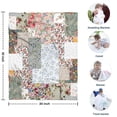 thumbnail image 4 of Pioneer Flower Floral Print Pattern Blanket,Comfortable Soft Flannel Throw Blanket,All Season,Warm Lightweight Blankets for Sofa Bed Couch Living Room Chair,30"x40", 4 of 4