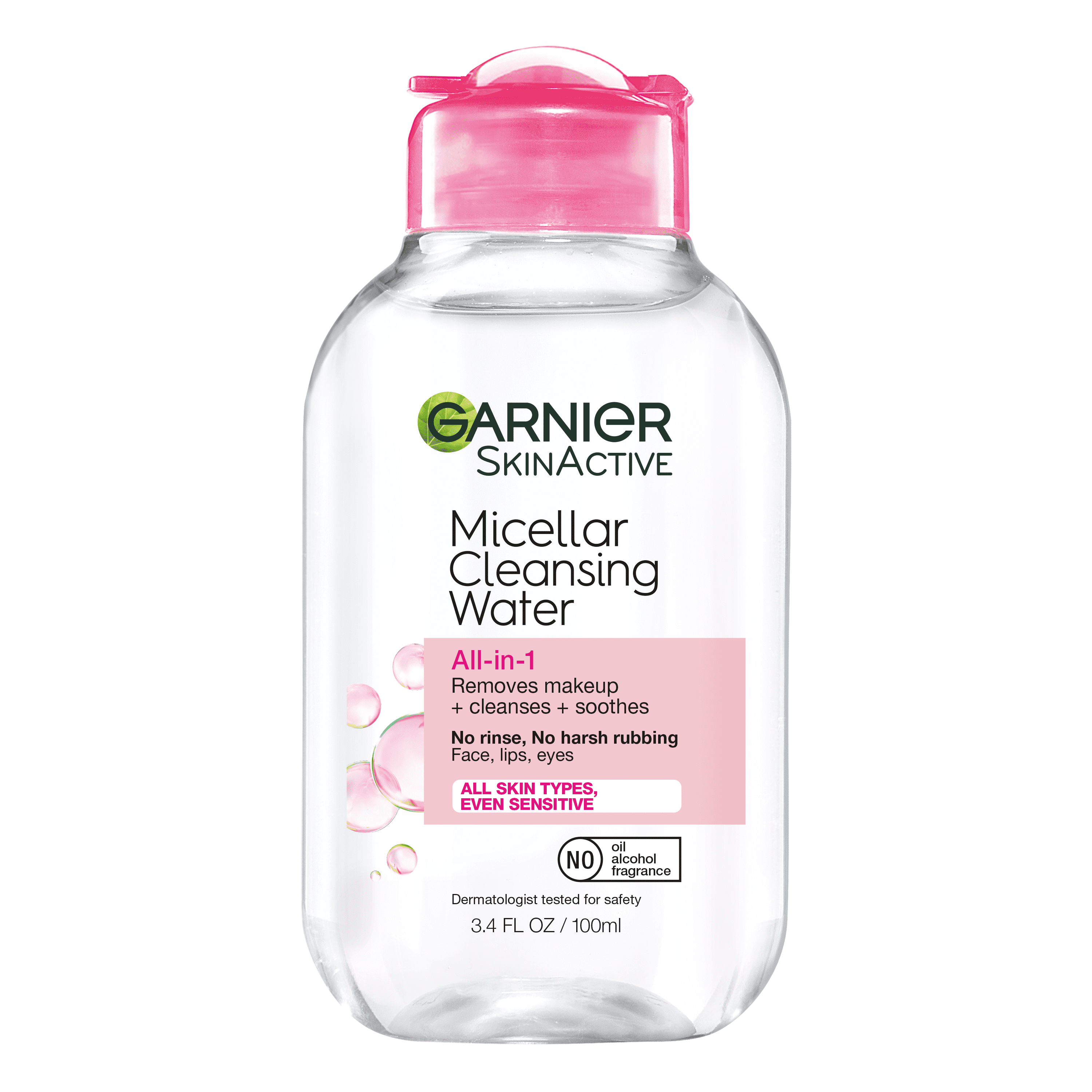 Garnier SkinActive Micellar Cleansing Water, For All Skin Types, 3.4 fl. oz