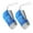 Blue, variant on HIBIBUD 2-Pack Hand Crank Flashlight for Emergencies,4" Red LED,Portable and Powerful