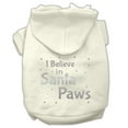 thumbnail image 5 of Christmas Pet, Dog  Cat Hoodie Screen Printed, "I Believe In Santa Paws", 5 of 11