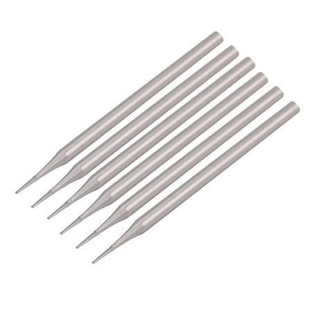 

6Pcs Tungsten Steel Burr Drill Bits Grinder Tools For Diy Woodworking Engraving Knife End Router Bit-0.8mm