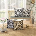 thumbnail image 5 of Pbobriich Leopard Print Throw Pillow Covers 16x16in Set of 4 Decorative Throw Pillow Cases for Home Bedroom, 5 of 5