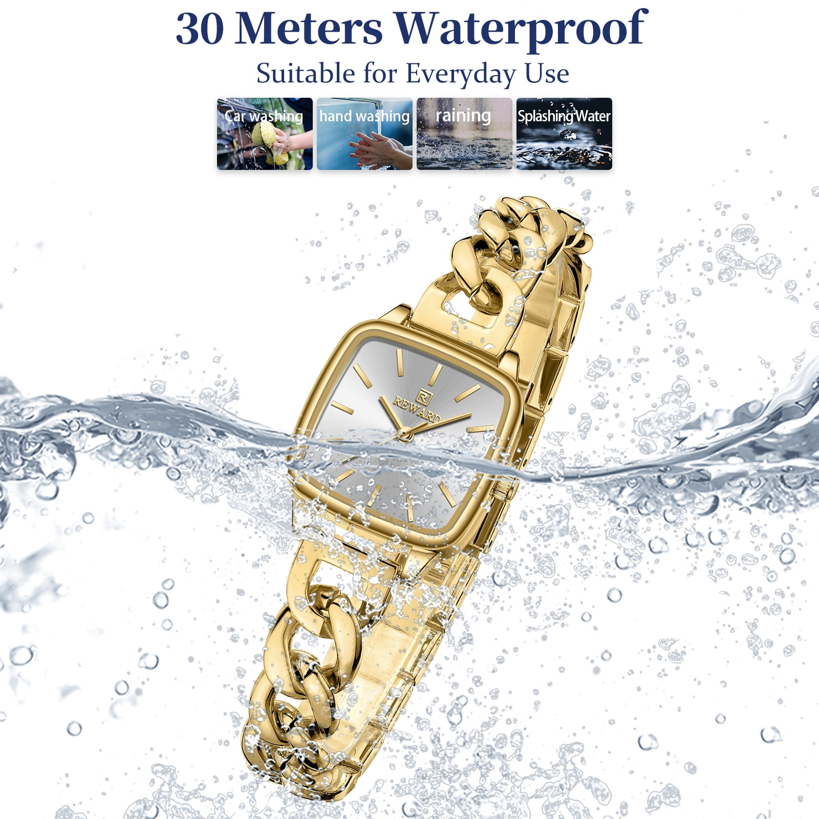 Watches Women with Date Silver Stainless Steel Luxury Ladies Watches with Small Writs Diamond for Women Waterproof Elegant Dress Quartz Analog Women's Wrist Watches Reloj de Mujer