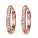 thumbnail image 2 of Aretes Mujer 2 en 1 tipo Arracadas de Corazón,  LuckyLy  Acero Inoxidable Baño Oro Rosa 14k, Oro 14k o Plata y Zirconia Cúbica – Joyería para Mujer, Regalos para Mujer San Valentín y Navidad, rosa, 2 of 6
